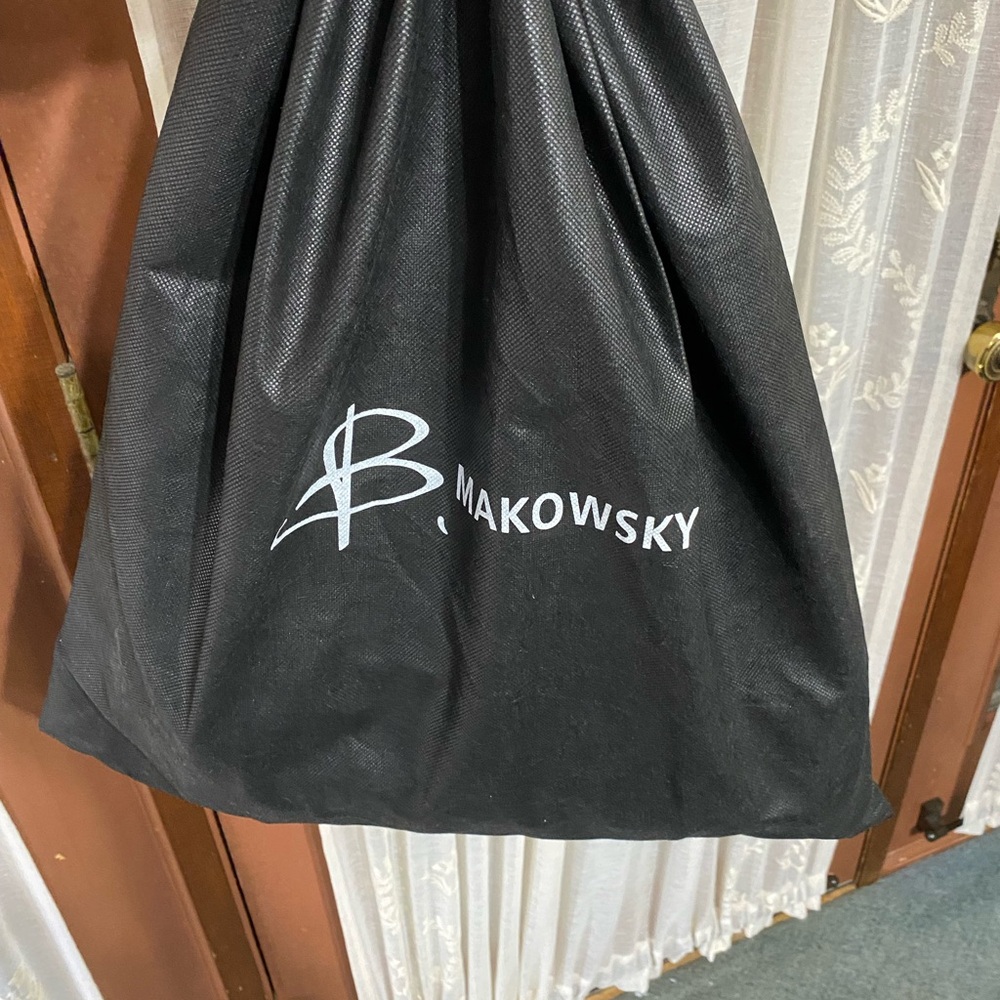 B. Makowsky Pink Leather Shoulder Bag - Picture 7 of 7